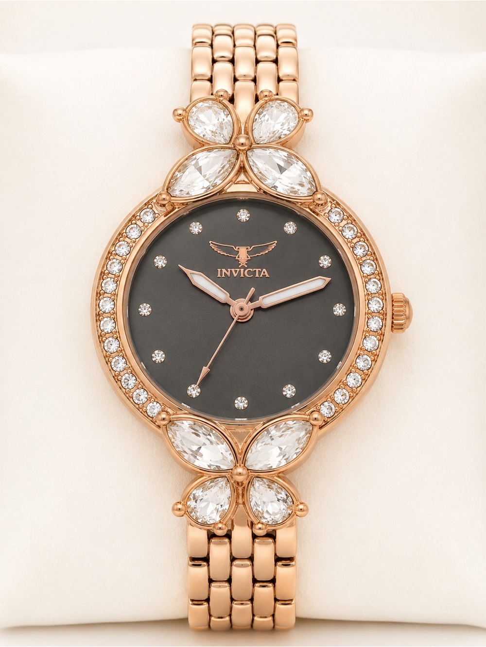 Invicta Wildflower Rose Gold Crystal Butterfly Watch Model 69100 NWT MSRP $395